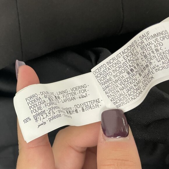 Zara Womens Mini Dress S Small Black Feather Party Cocktail Evening 4772/226 NWT - Picture 12 of 16